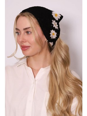 New Obsessions Floral Örgü Üçgen Bandana