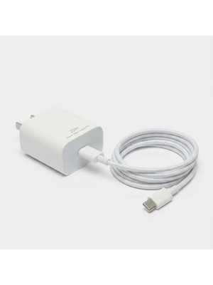 Roichil® 25W Hızlı Şarj Adaptörü Usb-C To Type-C Kablolu – Pd Destekli, Süper Hızlı Şarj Cihazı