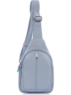 Cengiz Pakel Mavi Unisex Crossbody Çanta 7208 Ergonomik Tasarım ve Teknolojik Deri ile Günlük Kullanım İçin İdeal
