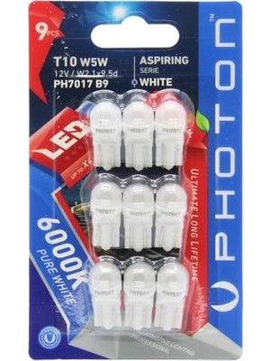 Esranın Dünyası Photon Ampul T10 W5W LED (9'lu Blister) Pht PH7017 B9