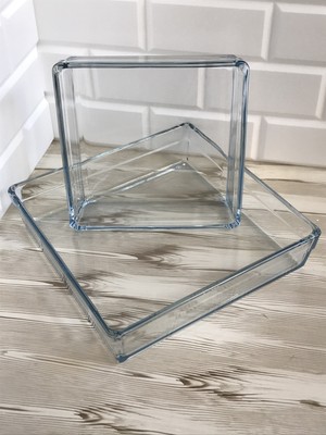 Paşabahçe Premium 2'li Kare Borcam Seti (Büyük + Küçük)