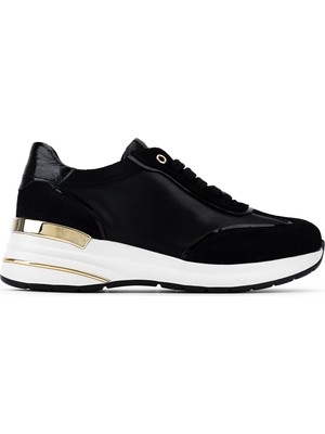Tamer Tanca Kadın Hakiki Deri Siyah Süet Sneakers & Spor Ayakkabı 298 7095 Bn Ayk Y26 Sıyah Suet