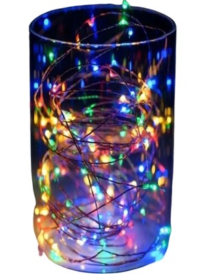Buffer Pilli Dekoratif Peri LED Işık 3 Metre RGB Renkli İç Mekan Aydınlatma Dim Özelliği ile