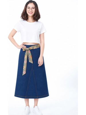 Organickid Denim Kadın A Form Etek