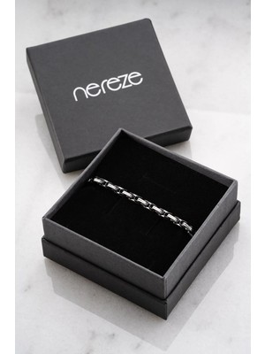 Nereze 4 mm Kalınlık Kral Model Erkek Çelik Bileklik
