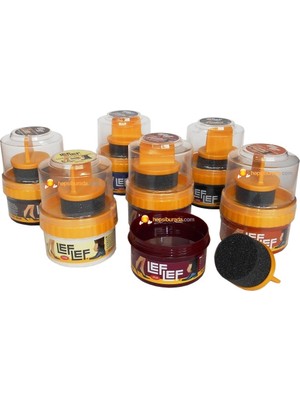 Nuri Leflef 60 ml Cilalı Krem Ayakkabı Boyası Siyah Renkli Deri İçin Uygun