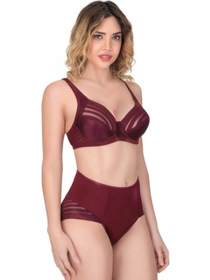 MiraLive Marsilyan™ Bordo Mı  177 B Toparlayıcı Sütyen Takım