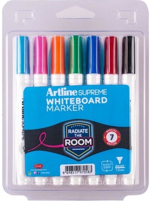 Artline Supreme 7'li Beyaz Tahta Kalemi Set