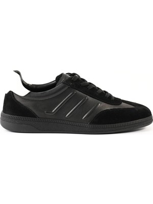 Tuna Hakiki Deri Siyah Erkek Sneaker - S2931