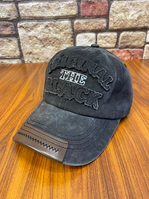 Hamze Original Black Logo Vintage Eskitme Yıkamalı Beyzbol Cap Şapka