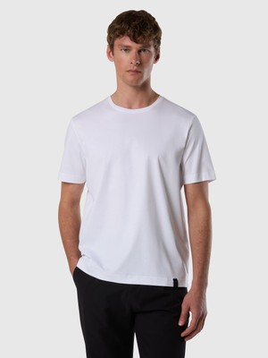 North Sails North Tech Regular Fit Ipek Karışımlı Pamuklu Erkek Bisiklet Yaka Tişört