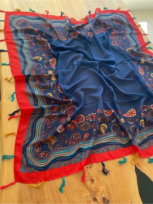 Bohemania Etnik 110 x 110 cm Pareo Eşarp Şal Paisley 1757089