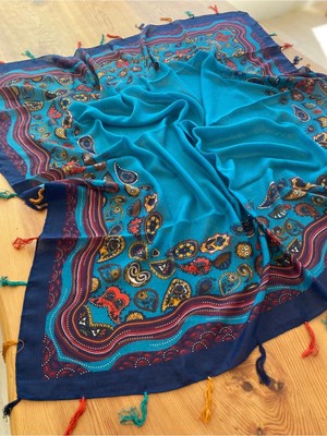 Bohemania Etnik 110 x 110 cm Pareo Eşarp Şal Paisley 1757089