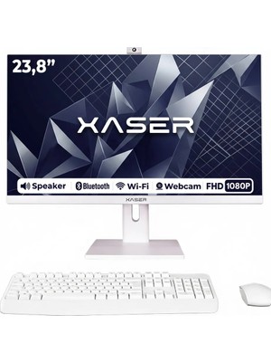 Xaser XS011 Intel Core i5-2400 8GB RAM 256GB SSD 23.8" Full HD VESA Uyumlu Webcam Wi-Fi Bluetooth FreeDOS All In One Bilgisayar