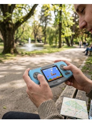 Taşınabilir Klasik Oyun Konsolu Tv Bağlantılı Dahili Oyunlu Şarjlı Game Console