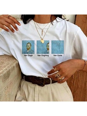 MiraLive Baskılı Oversize T-Shirt - Beyaz -