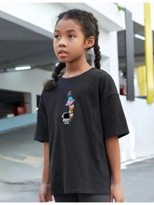 MiraLive Baskılı T-Shirt - Siyah -