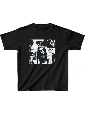 MiraLive Baskılı T-Shirt - Siyah -