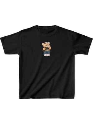MiraLive Baskılı T-Shirt - Siyah -