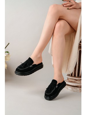 Bahrina Kadın Loafer Püsküllü Terlik