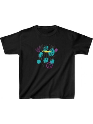 MiraLive Baskılı T-Shirt - Siyah -