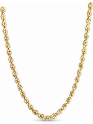 Serelya cm Burgu Model Gold Renk Pirinç 60 cm Kadın Kolye