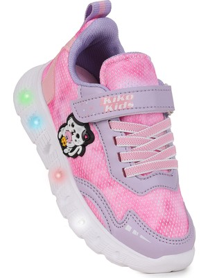 Kiko Kids Nebula Işıklı Cırtlı Kız Çocuk Spor Ayakkabı