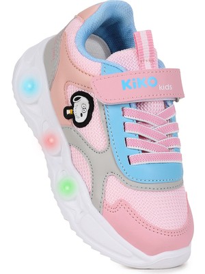 Kiko Kids  Pean Işıklı Cırtlı Kız Çocuk Spor Ayakkabı
