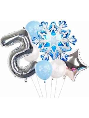 Larskas Kar Tanesi Temalı 5 Yaş Doğum Günü Balon Seti ile Eğlenceli Kutlamalar