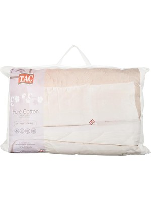 Pure Cotton KAPITONELI%100 Pamuk Yastık, Beyaz, 50X70 cm