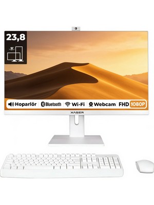 Xaser XS140 Intel Core i3-4130 16GB RAM 512GB SSD 23.8" Full HD VESA Uyumlu Webcam Wi-Fi Bluetooth All In One Bilgisayar
