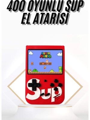 Cenk Xstore Çocuklara Özel Taşınabilir Sup El Atarisi 400 Oyunlu Nostaljik Oyun Konsolu