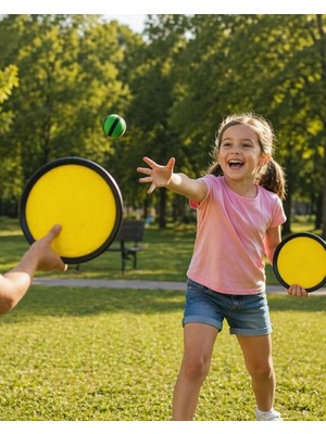 AKM Catch Ball Set 2 Kişilik Top Yakalama Oyunu Çocuk Aktivite Seti