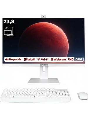 Xaser XSR679 Intel Core i5-4440 8GB RAM 128GB SSD 23.8" Full HD VESA Uyumlu Webcam Wi-Fi Pivot All In One Bilgisayar