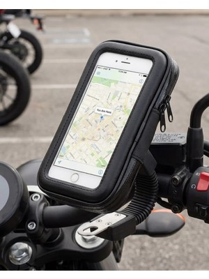 AKM Su Geçirmez Motosiklet Scooter Telefon Standı Dokunmatik Ekranlı Bisiklet Tutucu