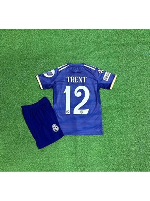 Real Madrid 2025/26 Yeni Sezon Şampiyonlar Ligi Trent Alexander-Arnold Alternatif Çocuk Forması