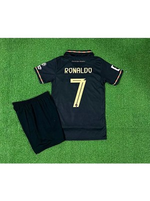 Portekiz 2026 Dünya Kupası Cristiano Ronaldo Çocuk Forması (Black)