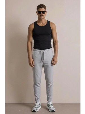 Comstar Erkek Basic Trend Bel Lastikli A.gri Bol Pantolon