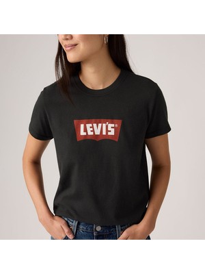 Levi's Graphic Favorite Kadın Siyah Tişört - 008BX-0007