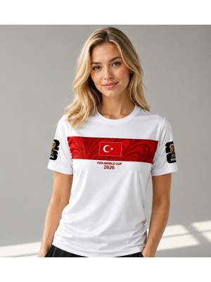 Türkiye Fifa 2026 Dünya Kupası Isimsiz Forması (Beyaz)