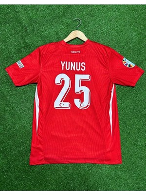 Türkiye Euro 2024 Yunus Akgün Iç Saha Forması (Red)