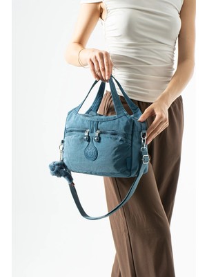 571 Collections Çanta Ultra Hafif, Çok Bölmeli Kol, Omuz El Çantası  (Spor, Seyahat, Gündelik) Mavi Model: 571-6Z