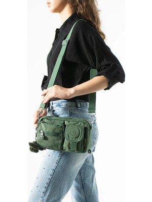 571 Collections Çanta Çok Fonksiyonel, Omuz, Göğüs ve Bel Çantası Yeşil (Model: 571-6V)