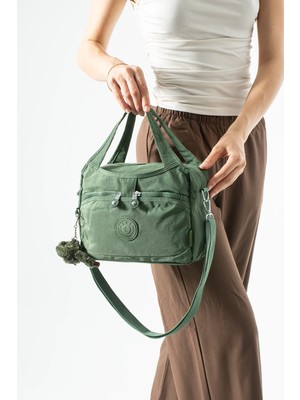 571 Collections Çanta Ultra Hafif, Çok Bölmeli Kol, Omuz El Çantası  (Spor, Seyahat, Gündelik) Yeşil Model: 571-6Z