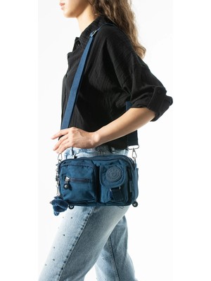 571 Collections Çanta Çok Fonksiyonel, Omuz, Göğüs ve Bel Çantası Lacivert (Model: 571-6V)