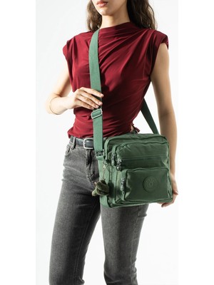 571 Collections Çanta Ultra Hafif, Çok Cepli , Çok Bölmeli Çapraz Askılı Postacı Çanta (Spor, Seyahat, Gündelik ) Yeşil Model: 571-6U
