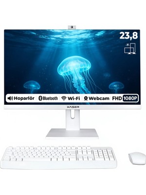 Xaser XS151 Intel Core i7-4770 16GB RAM 1TB SSD 23.8" Full HD VESA Uyumlu Webcam Wi-Fi Bluetooth All In One Bilgisayar