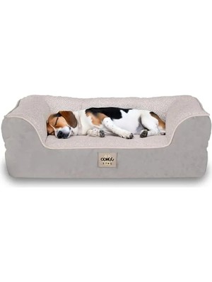 Larskas Gri Renk Ortopedik Kedi ve Köpek Yatağı 55X75 cm Su Geçirmez