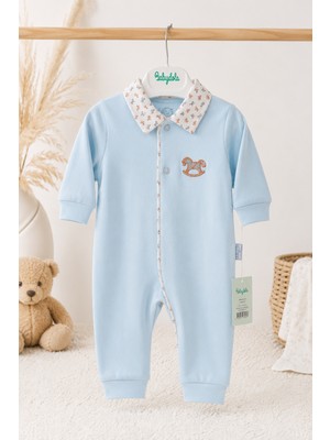 Baby Hola %100 Pamuk Erkek Bebek Tulum Yenidoğan Hastane Çıkışı Organik 15044
