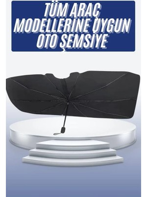 AKM Oto Ön Cam Güneşliği Otomatik Katlanabilir Gölgelik Oto Cam Şemsiye